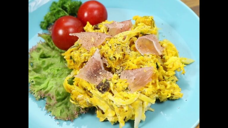デリのようなリッチな味わい かぼちゃとクリームチーズ、生ハムのサラダ ｜ moguna[モグナ]