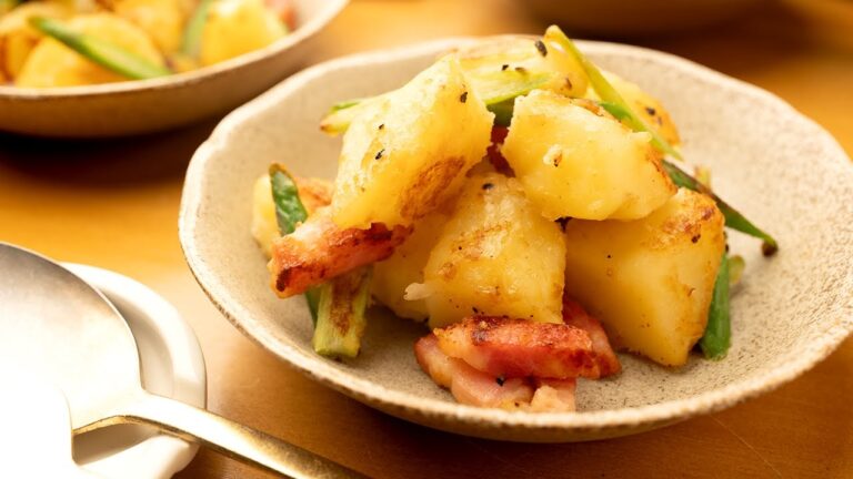 【カリッとほくほく】1品で食卓が華やかになる『アスパラポテト』