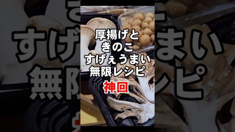 正直、これ以上うめぇ厚揚げときのこのおかずはない！簡単節約ヘルシーお弁当おつまみレシピ