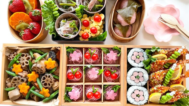 【お花見弁当】春に作りたいおかずを重箱に詰め込みました
