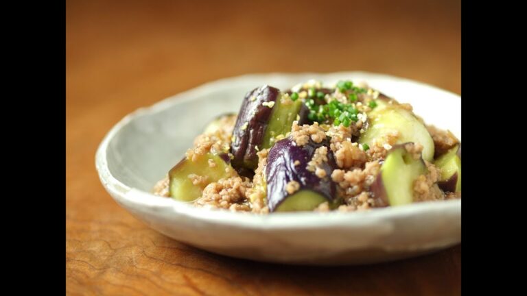 蒸し茄子の柚子こしょうあんかけ