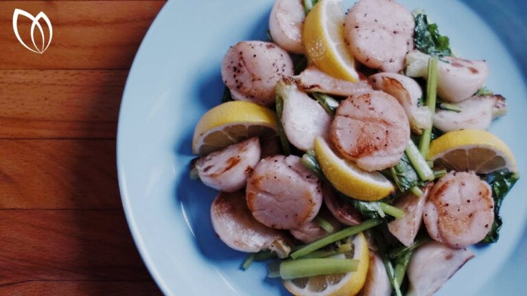 カブとホタテのグリルサラダ