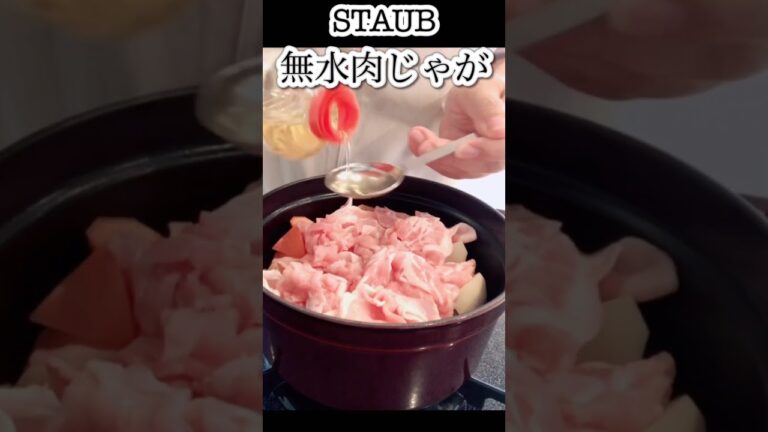 【ストウブ 】無水肉じゃが（20センチラウンド）#ストウブ #ストウブ鍋 #STAUB #staub