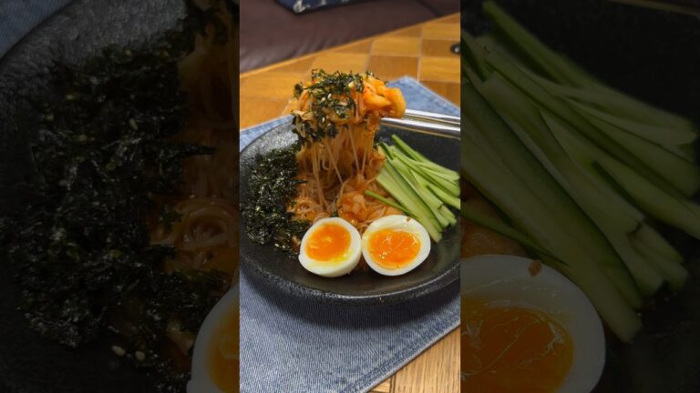 素麺で作るキムチビビン麺が最強