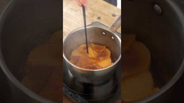 【お好みソース活用技】大根の煮物　#レシピあり　#Shorts