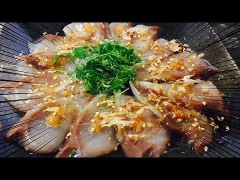 【簡単おつまみ】釣った魚：ハマチで和風カルパッチョ