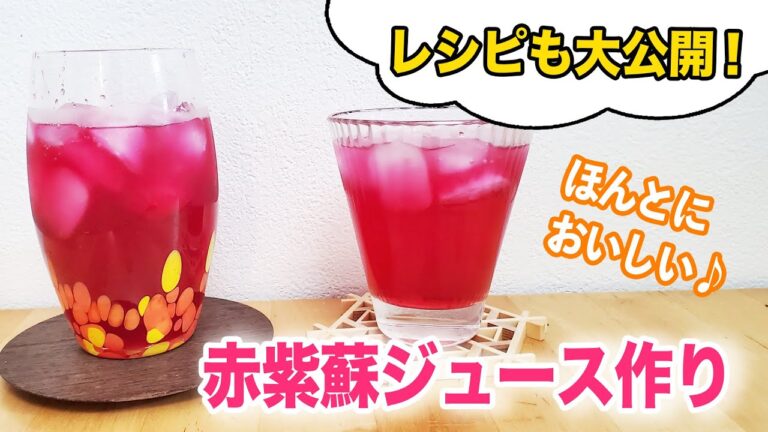 【絶品！赤紫蘇ジュース作り！】2種類のジュースを作りました♪レシピも大公開！毎年必ず紫蘇ジュースを作っている、ハイパー主婦が教えます(^^)