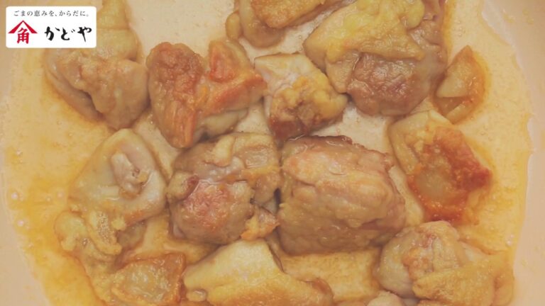 ごま油で食欲そそる！『コロコロ照り焼きポテト』