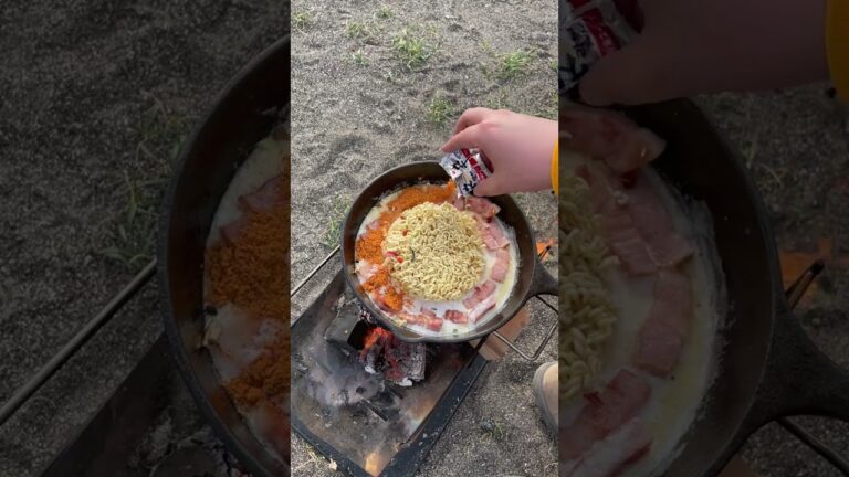 辛ラーメンカルボナーラの中毒性がやばすぎた#shorts