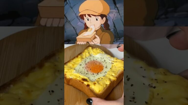 【ASMR】1分ジブリ飯に挑戦🍳~天空の城ラピュタ~ #shorts