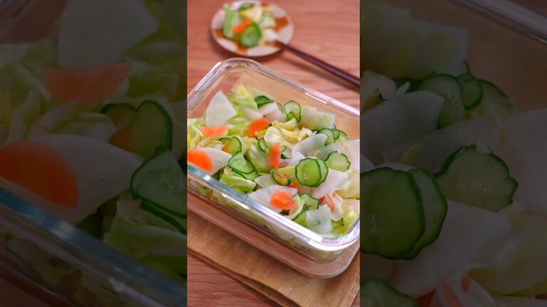 野菜をたくさん食べられるパリパリ野菜漬け。（野菜のパリパリ浅漬け）#shorts