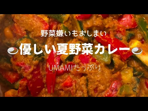 野菜嫌いもおしまい　夏野菜カレー　UMAMIたっぷり　塩なし　ビーガン