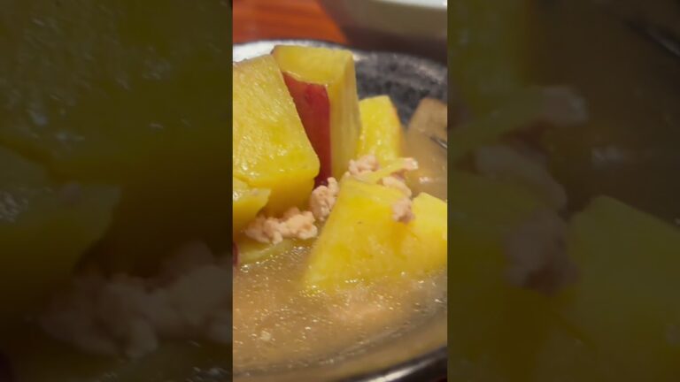 極楽よだれ酒場にて賄い料理！イカと里芋と大根の煮物！鶏挽肉とサツマイモの旨煮！豚汁！ご飯大盛り！たまには和食もイイですね！#極楽よだれ酒場#飲み放題コース#飲み放題#調布グルメ#アルバイト募集中