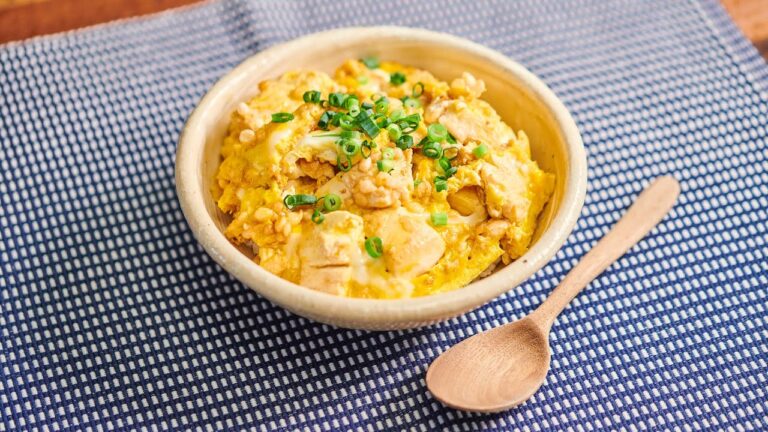 雷豆腐の天とじ丼