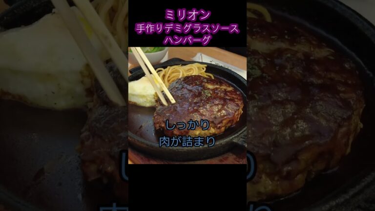 【京都 ミリオン】手作りデミグラスソースハンバーグ　百万遍　柳小路#Shorts