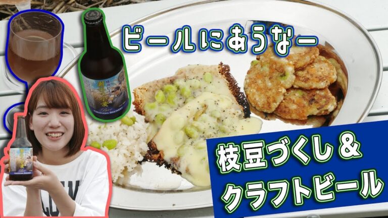 【アウトドア料理】簡単だけどなんて美味しいんだ！ビールに合うおつまみ特集 枝豆がんも【クラフトビール】