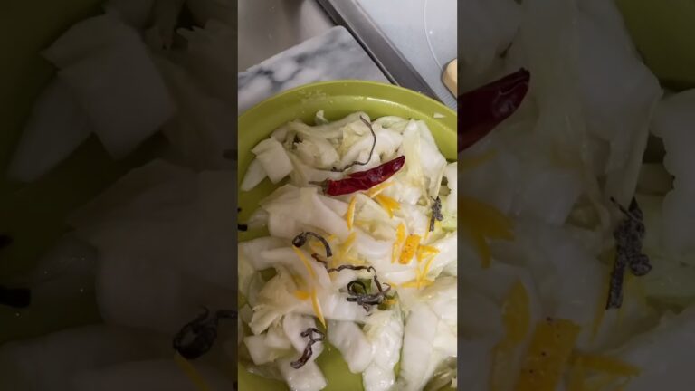 少量の白菜でお漬物