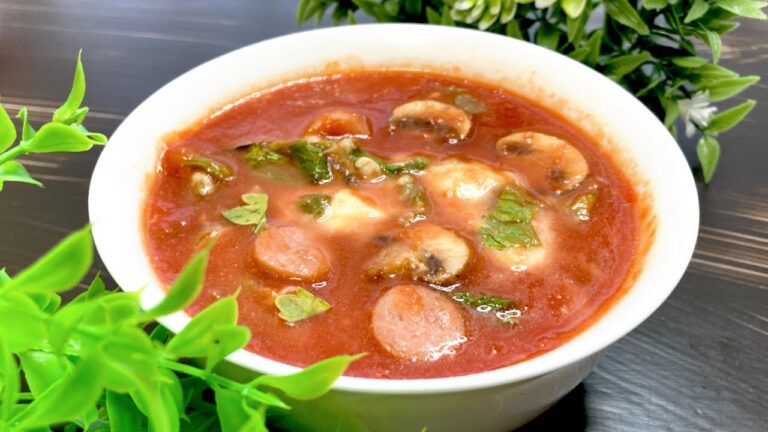 【レンジで簡単】１人暮らしにおすすめ！あらごしトマトスープ ＃shorts