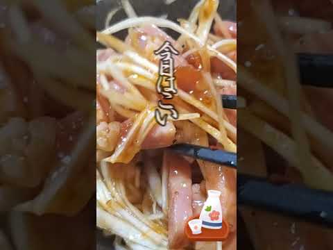 【ちょこっとおつまみ】#173 ベーコンと長ねぎでちょこっと❇️コイツはビールによく合う❇️