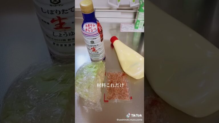 主婦の簡単裏技レシピ　劇的に美味しくなるおつまみ千切りキャベツ#shorts#料理