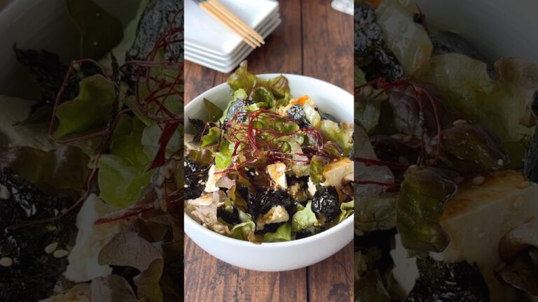 【妻が大好きな】簡単豆腐のチョレギサラダサラダ