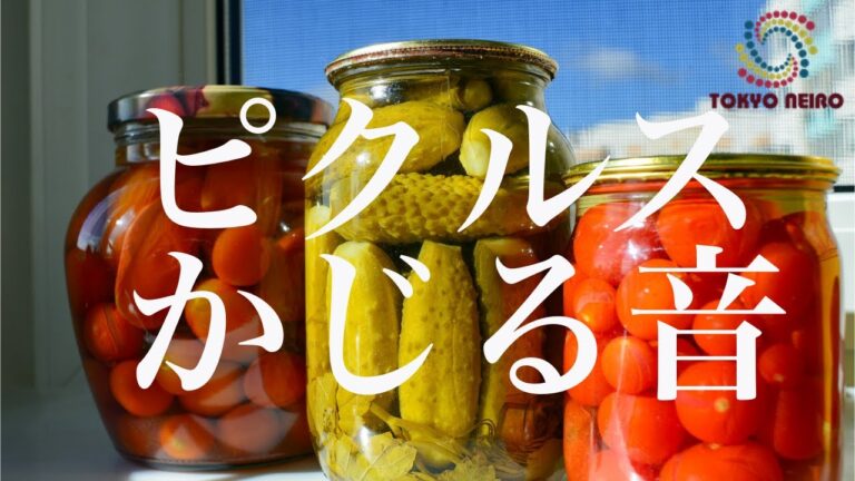 【咀嚼音】ご飯のお供（ピクルス、らっきょう、きゅうり）｜Eating Sounds/ASMR/mukbang