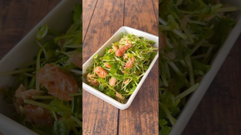 豆苗えぐみが気になる方‼️本文読んでいただけたら嬉しいです😊豆苗のツナと梅干しの和物