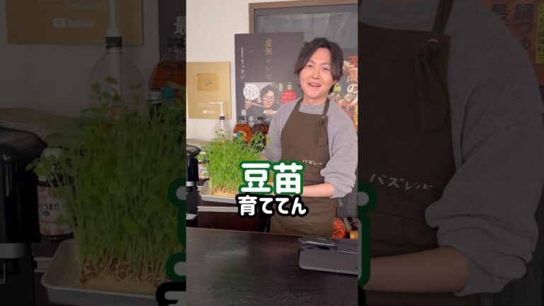 これは豆苗の概念変わる旨さ。青臭さゼロで鬼コスパで痩せる【ヤバい豆苗炒め】と育て方#shorts #リュウジ #料理