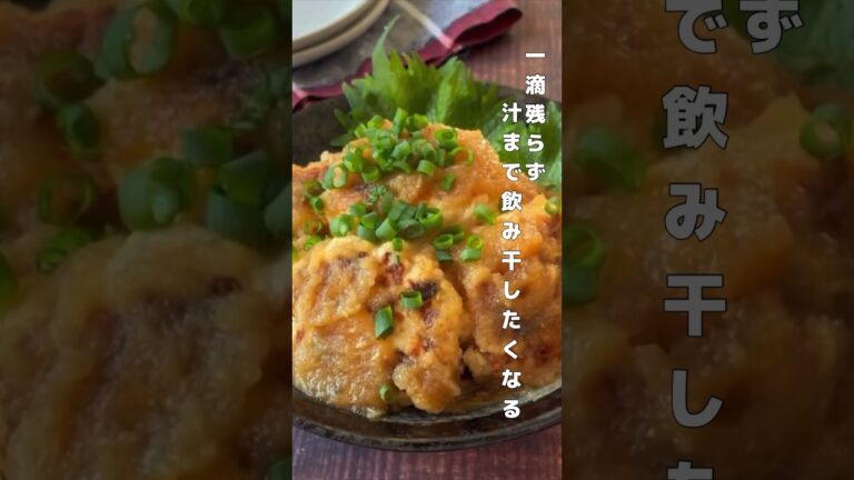 知るまで飲み干したくなる《鶏つくねのおろし煮》