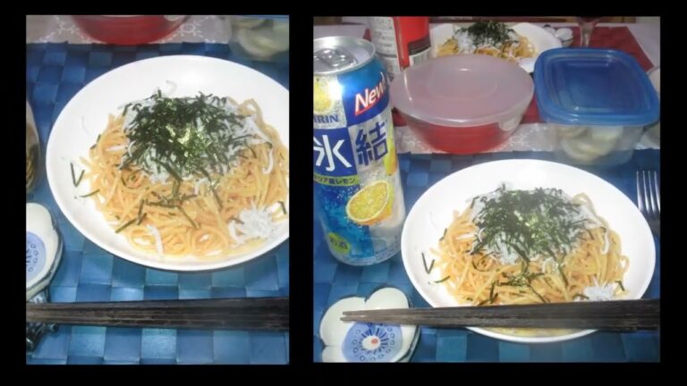 🎣シラスとタラコの和風🍝パスタ：短縮版