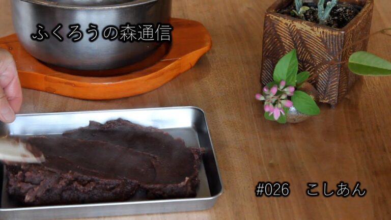 【簡単和菓子】こしあんの作り方/ふくろうの森通信#026