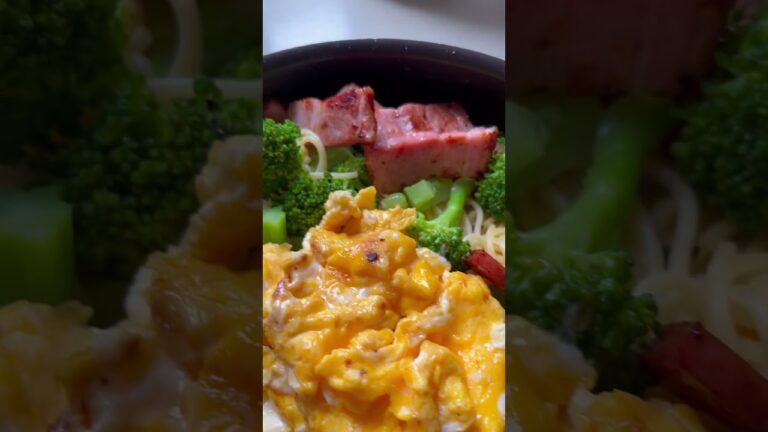 Home pasta | bacon, broccoli, eggs, mushrooms (ガーリック醤油パスタ｜ベーコン、ブロッコリー、卵、エリンギ) 大蒜酱油意大利面｜家的味道