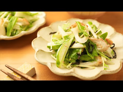 マヨネーズで簡単！水菜ときゅうりの【ちくわのサラダ】のレシピ