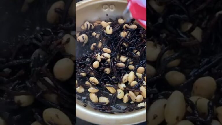 Simmered Soy Beans with Hijiki Seaweed✨ひじきと大豆の煮物🙏🏻✨