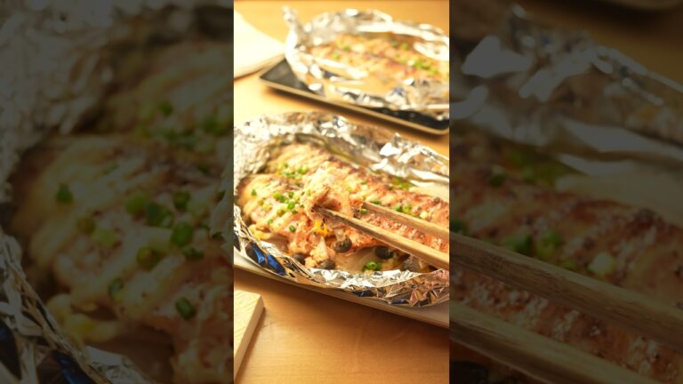 彼に褒められた！オーブンでほったらかし【鮭のしょうゆマヨ】の作り方 #レシピ #晩ごはん #夜ごはん
