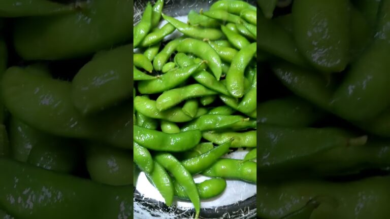 これやってみて!冷凍食品枝豆解凍後塩炒めるだけ軽く2倍美味しい枝豆が出来ます。👨‍🍳🐥