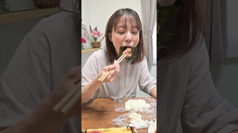 手巻き寿司の概念を無くす妻#shorts