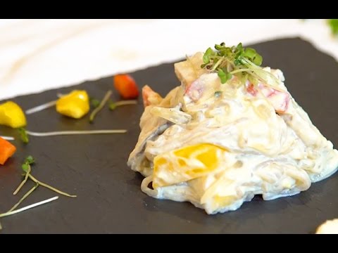 【202kcal】しらたきの味噌クリームパスタ風♪