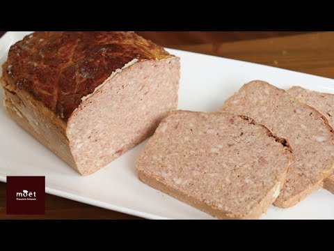 【仕込み】「パテ ド カンパーニュ」田舎風豚レバーのパテ。ハム屋の仕事。Pâté de campagne。