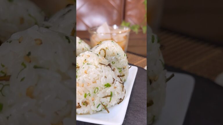しらすと塩昆布の混ぜおにぎり