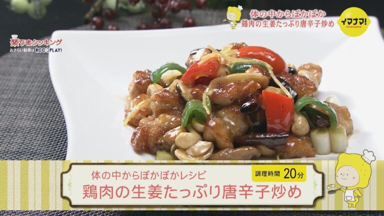 鶏肉の生姜たっぷり唐辛子炒め
