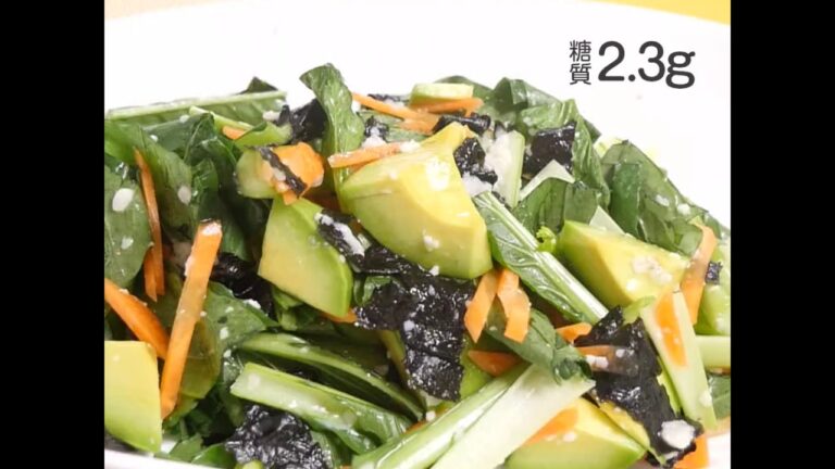 小松菜のさっぱりサラダ 糖質2.3g