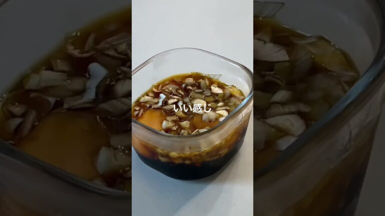 ヤバい朝ごはん🍚ネギだく卵黄醤油漬け丼