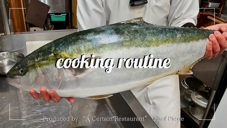《料理人ルーティン》四季を感じる出世魚『ぶり』(鰤)の捌き方/さばき方/料理動画/照り焼き【Japanese food/Japanese cuisine】