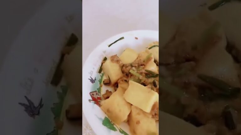 【料理】厚揚げニラ炒め