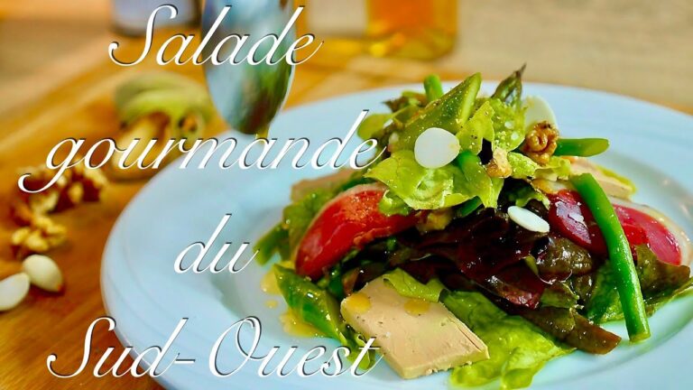 【サラダグルマン】グルメのためのリッチなサラダ✨/Salade gourmande du Sud-Ouest/Foie gras/Magret fumé/美食家風サラダ