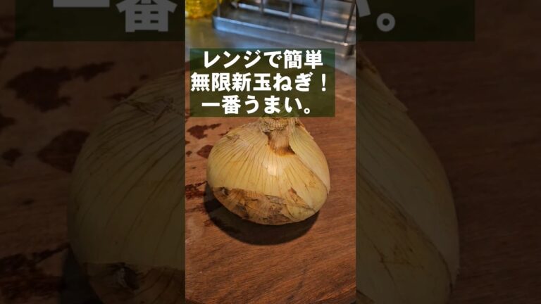 いくらでも食える！丸ごと新玉ねぎレンジで一番旨い！簡単時短レシピ