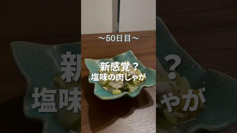 さっぱりとした塩肉じゃが #ダイエット #ダイエット記録 #100日チャレンジ #ダイエット男子 #youtubeshorts