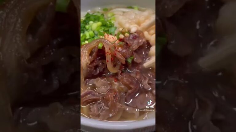 【簡単レシピ】関西風甘辛肉うどん【冷凍うどん/白だし】