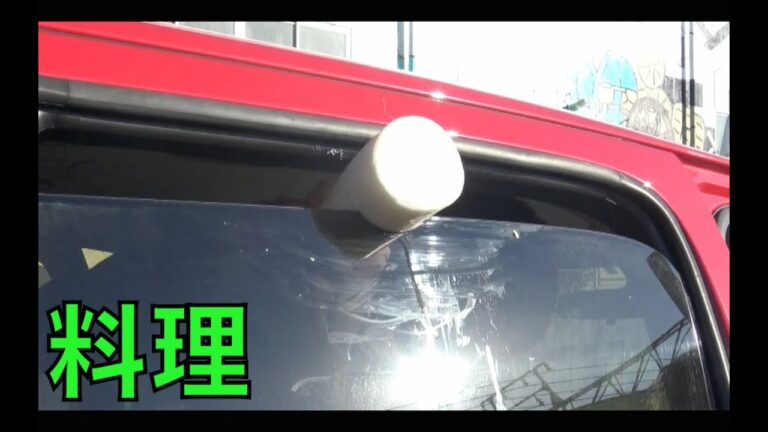 【包丁いらず】車の窓で料理してみた